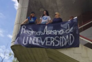 Represores chavistas amedrentaron a estudiantes de la ULA que protestaban contra Diosdado en Mérida
