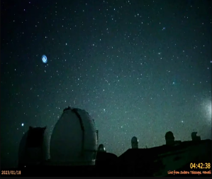 La misteriosa formación en espiral que apareció sobre un observatorio astronómico en Hawaii (Video)