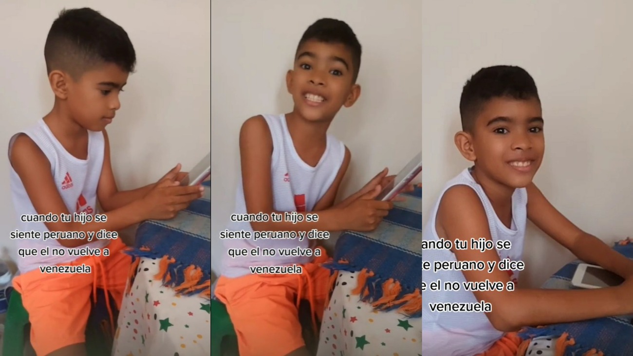 Venezolana asusta a su hijo con regresar a su país, pero él se niega: “yo soy peruano” (VIDEO)