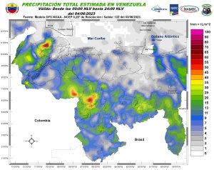 Ondas tropicales se desplazan del oriente al centro del país incrementando actividad lluviosa, según Inameh este #4Jun