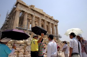 Acrópolis de Atenas cierra unas horas debido a la ola de calor