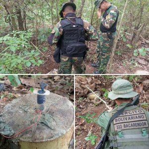 Desactivan cuatro artefactos explosivos en zona de minería ilegal de Bolívar (Fotos)