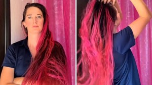 Le prohibieron ir a trabajar con el cabello rosa y su venganza impactó a todos (VIDEO)