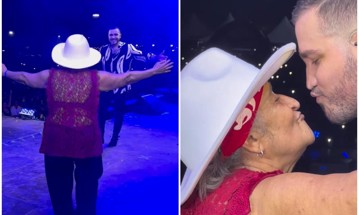 Jessi Uribe besó a fanática de la tercera edad en pleno concierto en Barquisimeto (Video)
