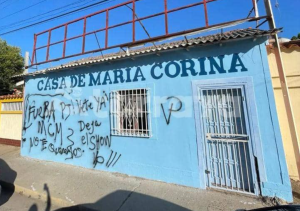 Vándalos atacaron la sede del partido de María Corina Machado en Cumaná