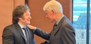 Javier Milei se reunió con el expresidente Bill Clinton durante su visita a Nueva York