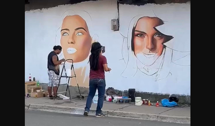 Régimen de Ortega censuró un mural en honor a Sheynnis Palacios, la primera nicaragüense en ganar el Miss Universo