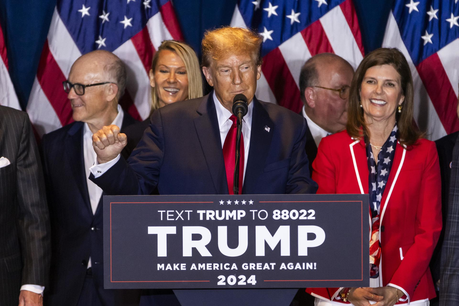 Trump dio las gracias a Carolina del Sur tras su victoria en las primarias republicanas