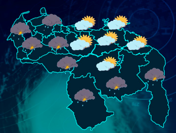 Inameh prevé un día nublado en gran parte del país este #28Abr