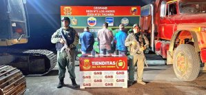 Fanb detuvo a tres sujetos por extraer arena en el río Táchira para llevarla a Colombia