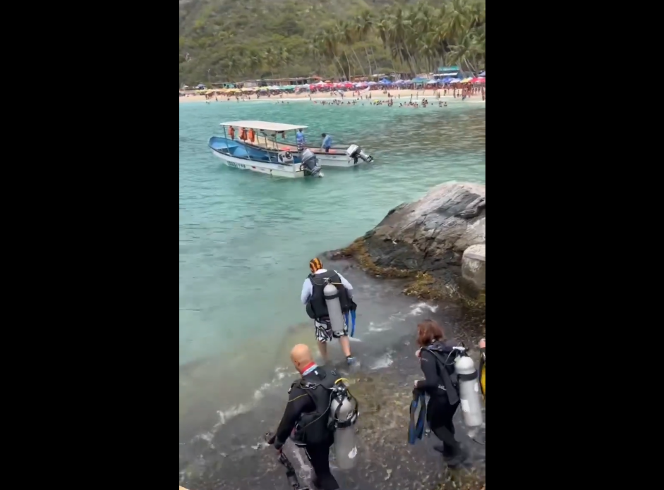 EN VIDEO: buzos voluntarios recogieron unos 134 kilos de desechos de la Bahía de Cata