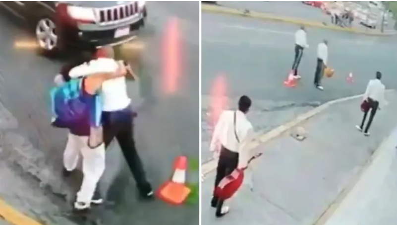 Mariachis terminaron en llamas tras protagonizar batalla campal con un tragafuegos (VIDEO)