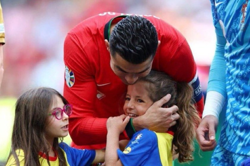 Así fue la tierna reacción de una niña al ver a Cristiano Ronaldo (VIDEO)