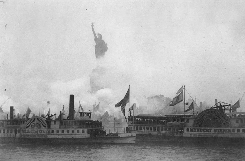 La llegada de la Estatua de la Libertad a Nueva York: 214 cajas en un barco y la tormenta que casi la hunde